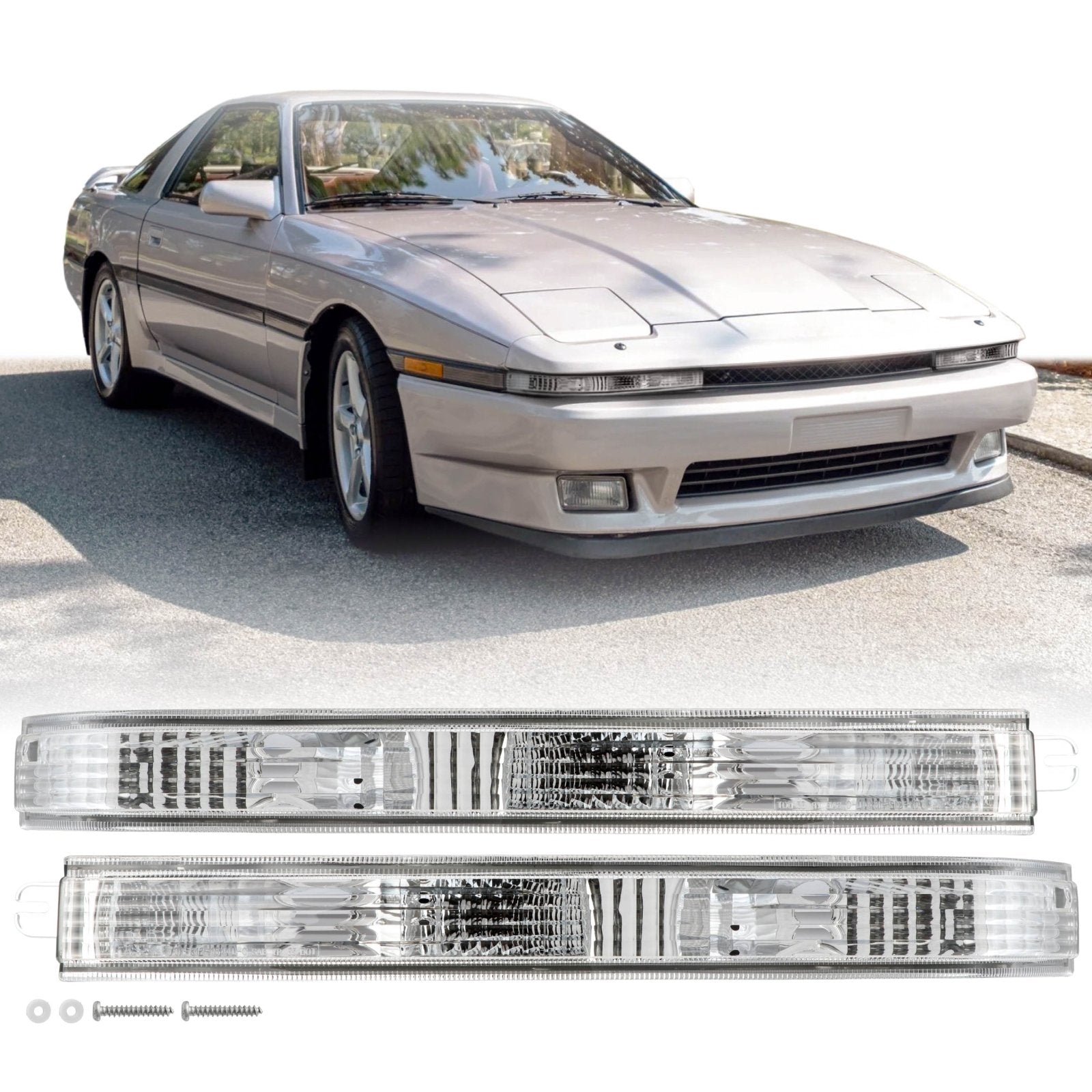 1987-1988 Toyota Supra Clear Bumper Lights – Unique Style Racing