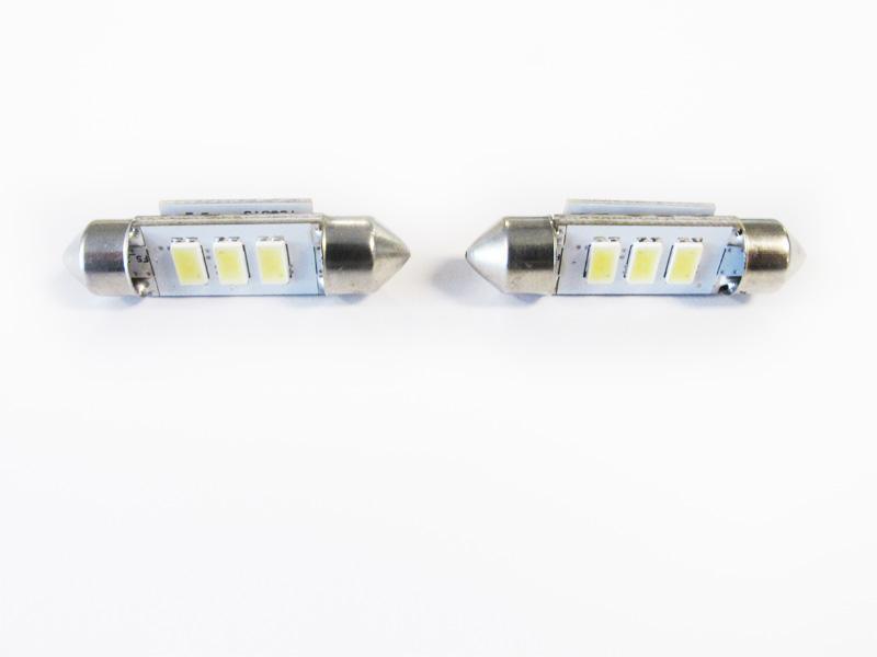 No Error CanBus LED License Bulbs For MercedesBenz Bulb Size 6418 / 6411