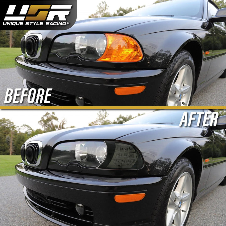 2002-2003 BMW 3 Series E46 2D / Cabrio Screw-On LED Clear or Smoke Lens Corner Signal Light
#color_crystal-smoke-lens-amber-led