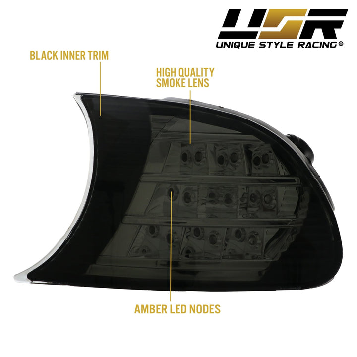 2002-2003 BMW 3 Series E46 2D / Cabrio Screw-On LED Clear or Smoke Lens Corner Signal Light
#color_crystal-smoke-lens-amber-led