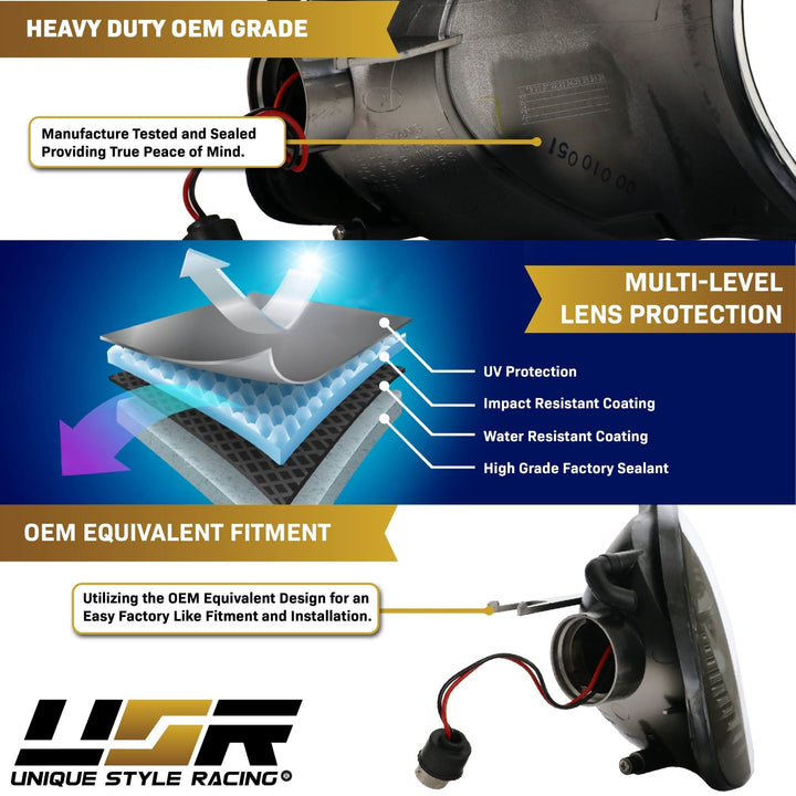 2002-2003 BMW 3 Series E46 2D / Cabrio Screw-On LED Clear or Smoke Lens Corner Signal Light
#color_crystal-smoke-lens-amber-led