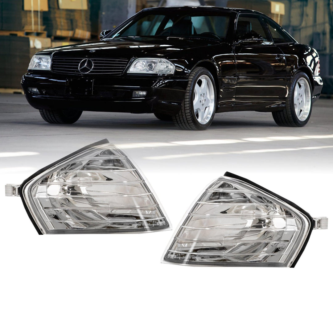 1990 - 2002 Mercedes Benz SL Class R129 Crystal Clear Lens Corner Lights