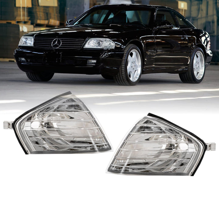 1990 - 2002 Mercedes Benz SL Class R129 Crystal Clear Lens Corner Lights