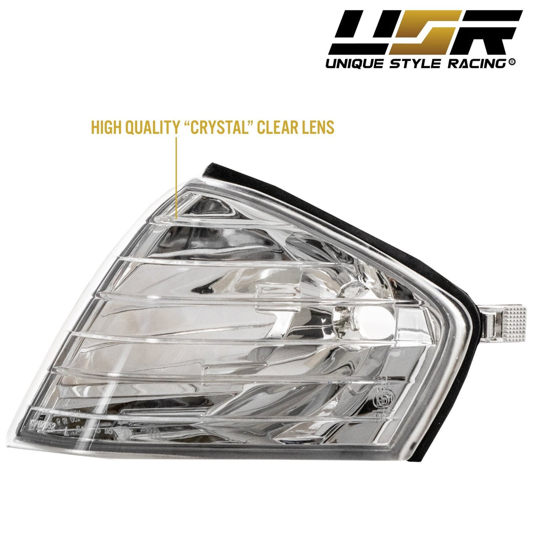 1990 - 2002 Mercedes Benz SL Class R129 Crystal Clear Lens Corner Lights