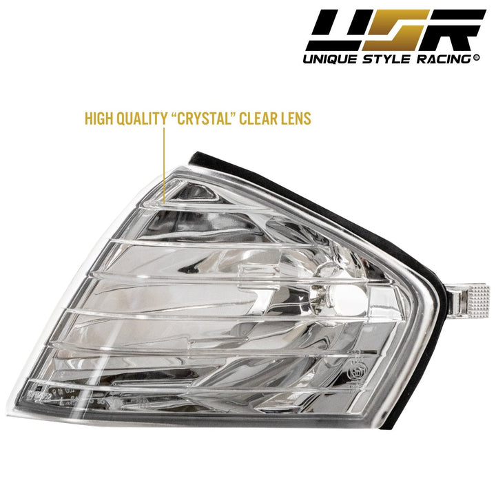 1990 - 2002 Mercedes Benz SL Class R129 Crystal Clear Lens Corner Lights