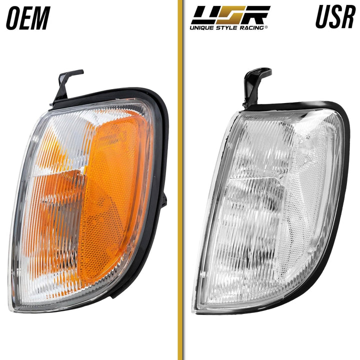 1998 - 2000 Nissan Frontier & 2000 - 2001 Xterra Clear Lens Front Corner Lights