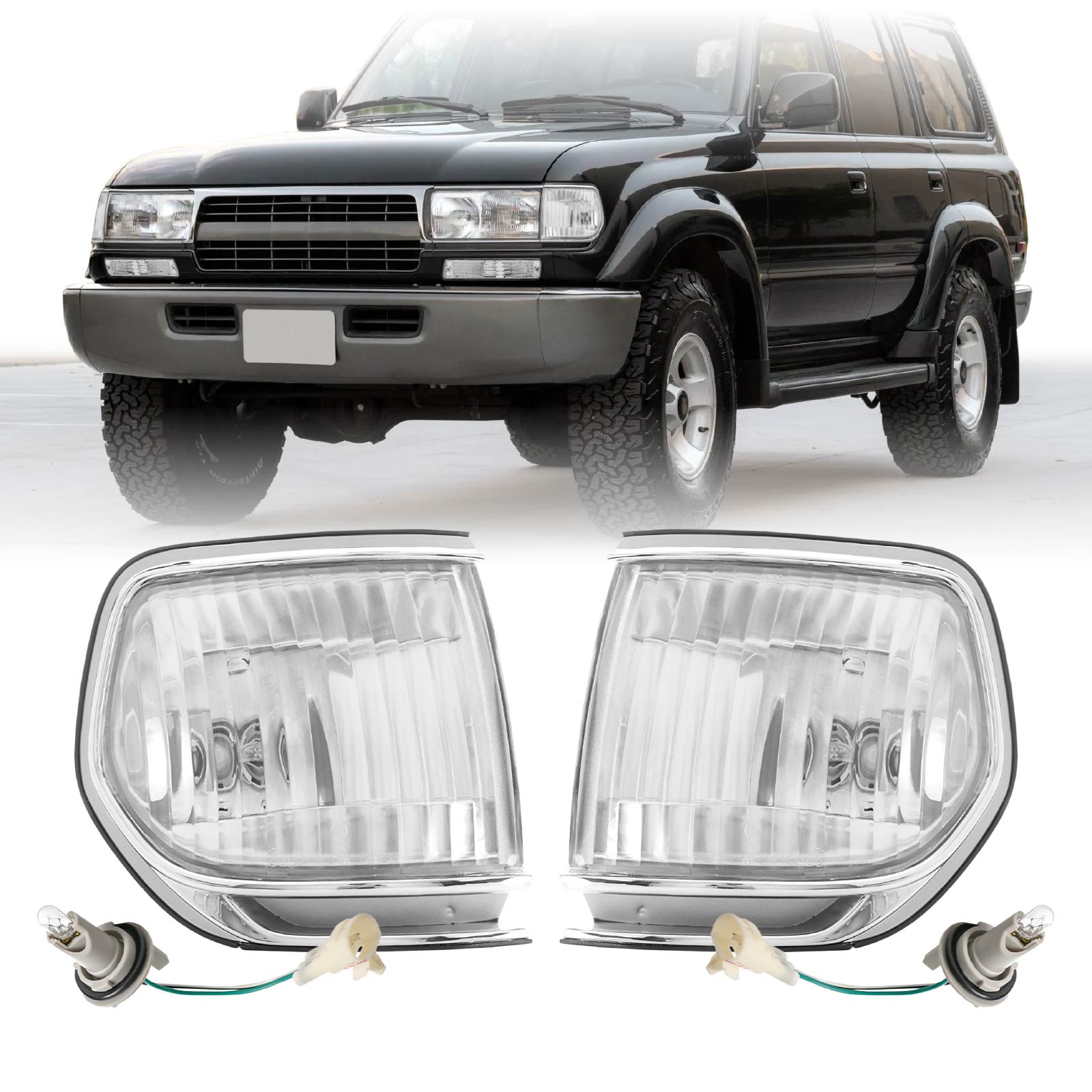 1991-1997 Toyota L& Cruiser FJ80 / 1995-1997 Lexus LX450 Clear