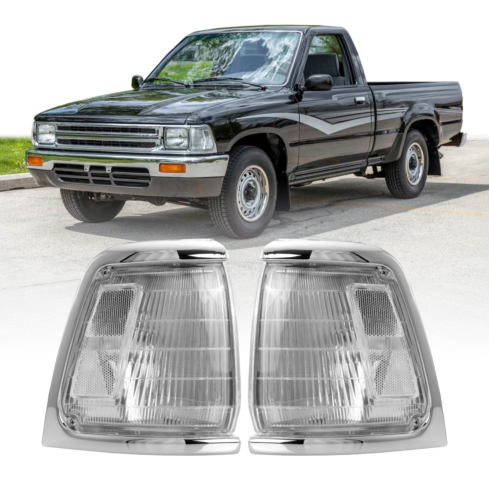 Corner Light Lens PAIR Front Fits Toyota Dyna Truck 1984 - 1995 main image 0