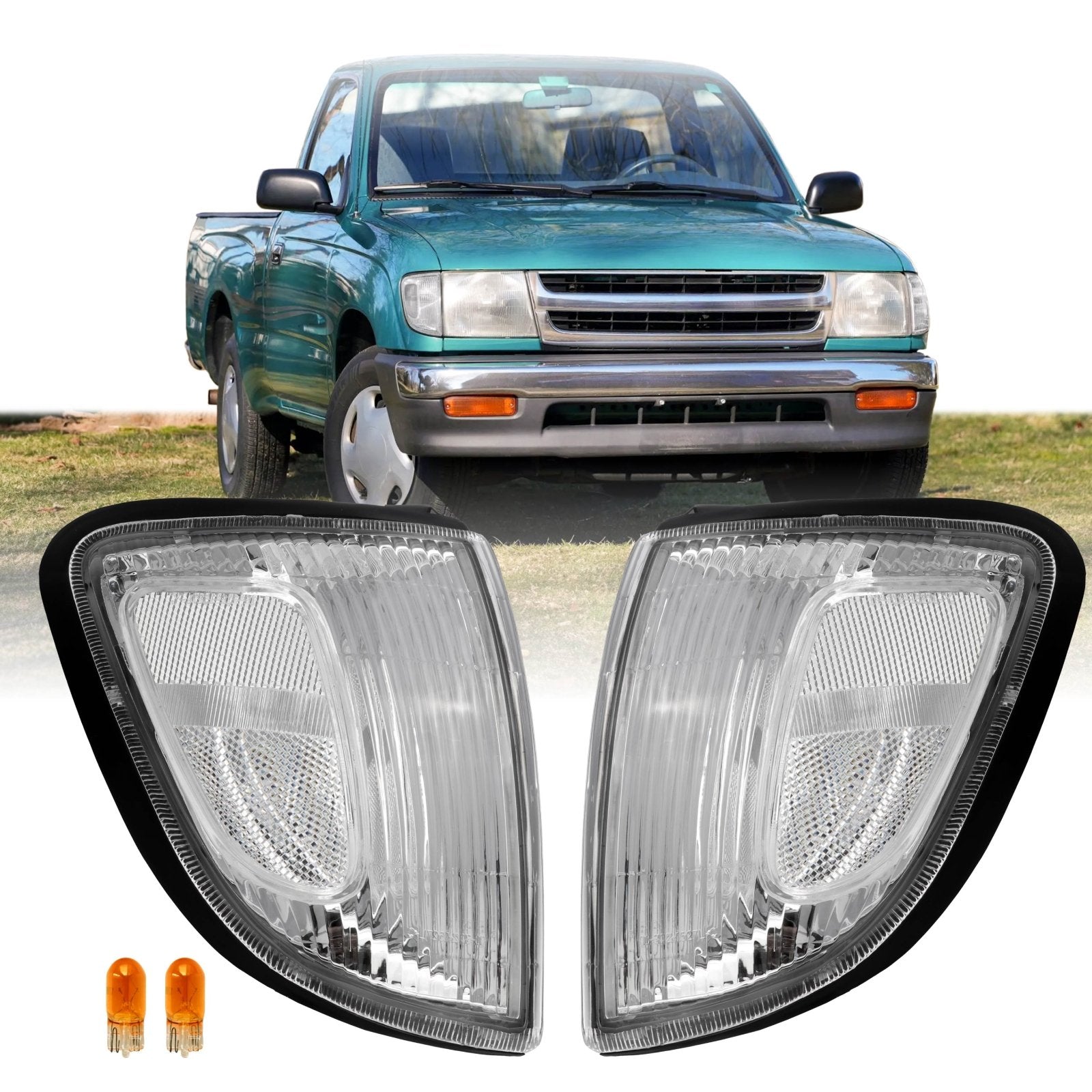 1997-2000 Toyota Tacoma 2WD Front Clear Corner Lights – Unique