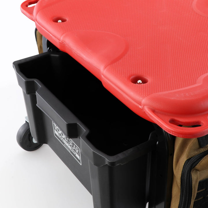 Heavy - Duty Rolling Tool Box Creeper Seat Workbench