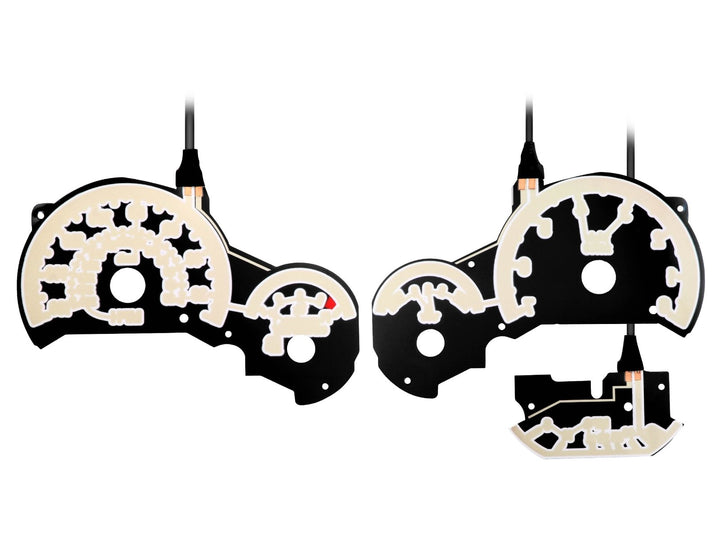 1992-1999 BMW E36 3 Series E92 M3 Style Black Gauge Face Red Glow Gauge