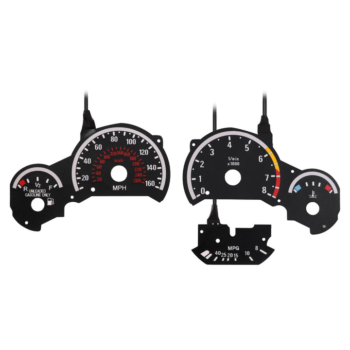1994-1999 BMW E36 M3 3 Series E92 Style Black Gauge Face White Glow Gauge