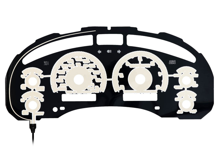 1998 - 2004 Chevrolet Chevy S10 & Blazer WITH Tach/RPM Black Gauge Face Blue Glow for Instrument Cluster