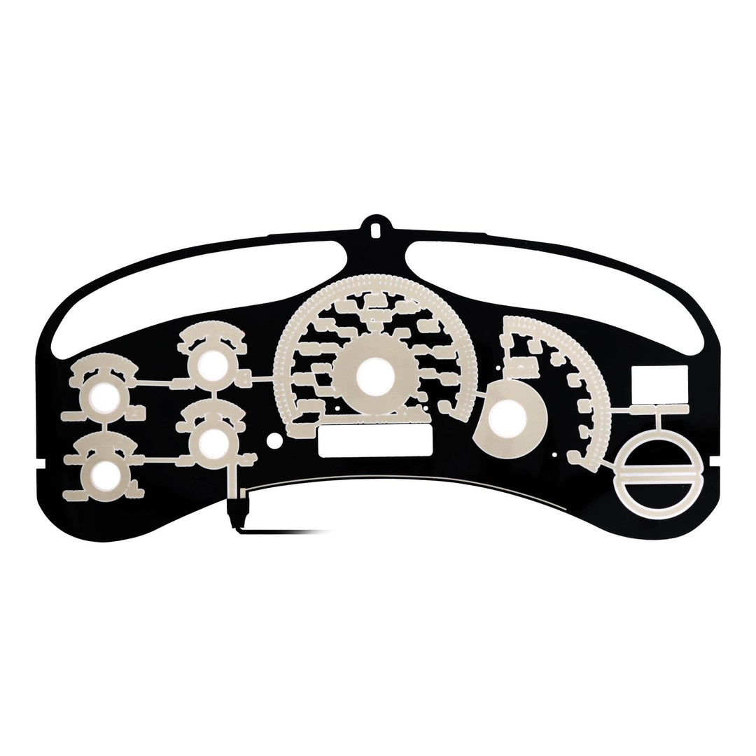 1999 - 2002 Chevrolet Chevy Silverado & Tahoe Black Gauge Face Blue Glow Gauge for Instrument Cluster