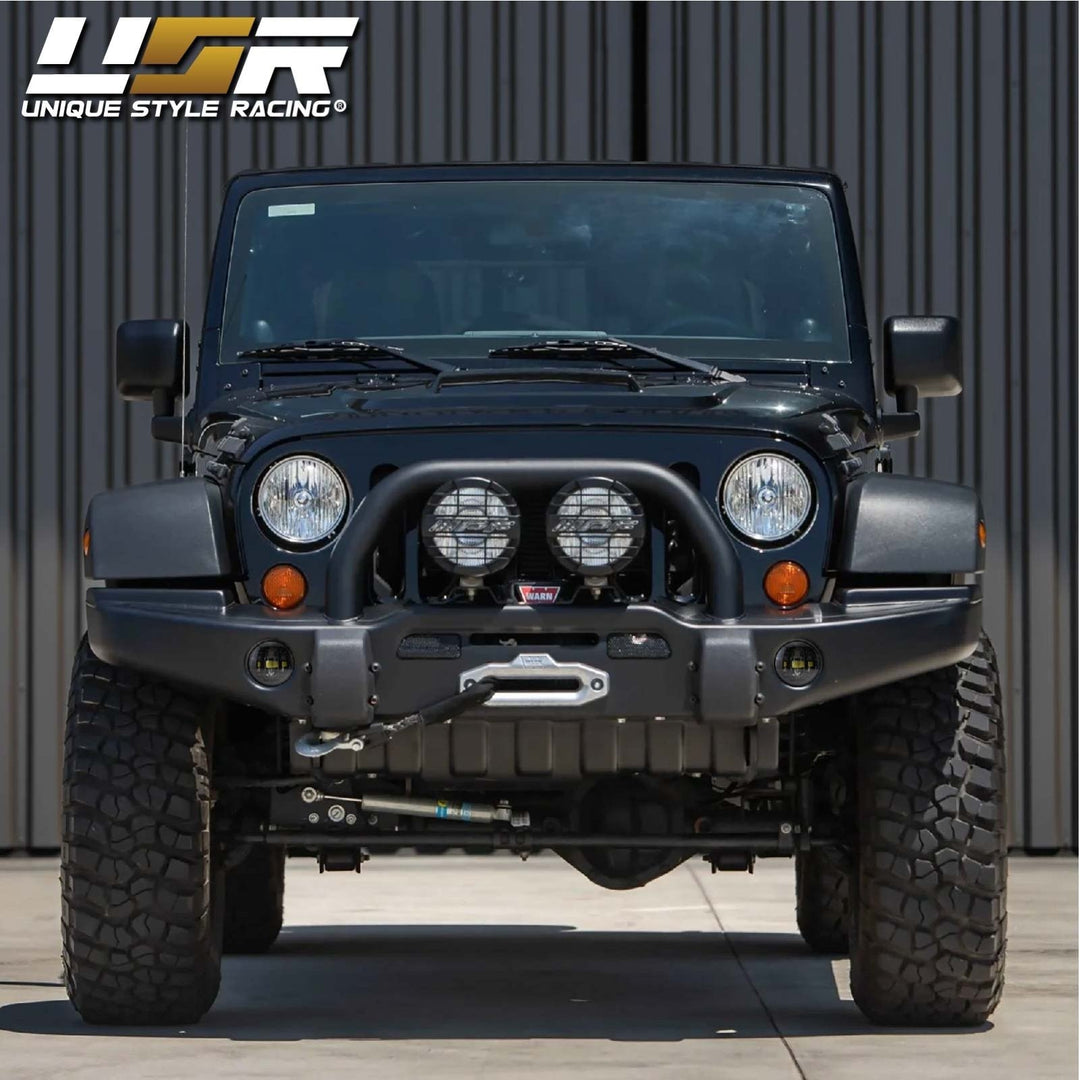 2007 - 2009 Jeep Wrangler JK Black Housing LED Projector Fog Lights