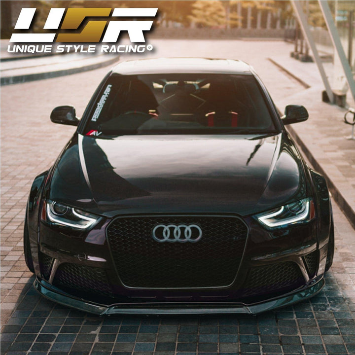 2013 - 2016 Audi A4 B8 Sedan / Wagon Black Housing LED DRL S4 Projector Style Headlights