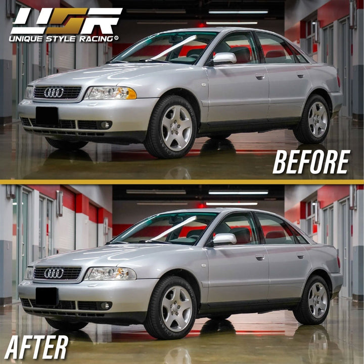1992 - 2001 Audi A4 B5.5 / 2000 - 2002 S4 Xenon Model OEM Replacement D2S Projector Headlight With Clear Corner Lens