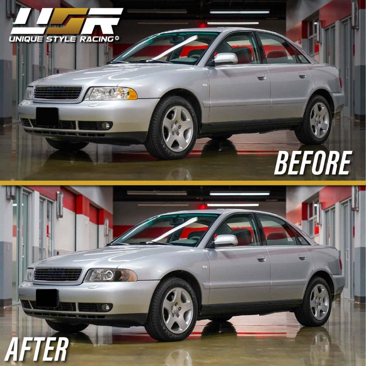 1992 - 2001 Audi A4 B5.5 / 2000 - 2002 S4 Xenon Model OEM Replacement D2S Projector Headlight With Clear Corner Lens