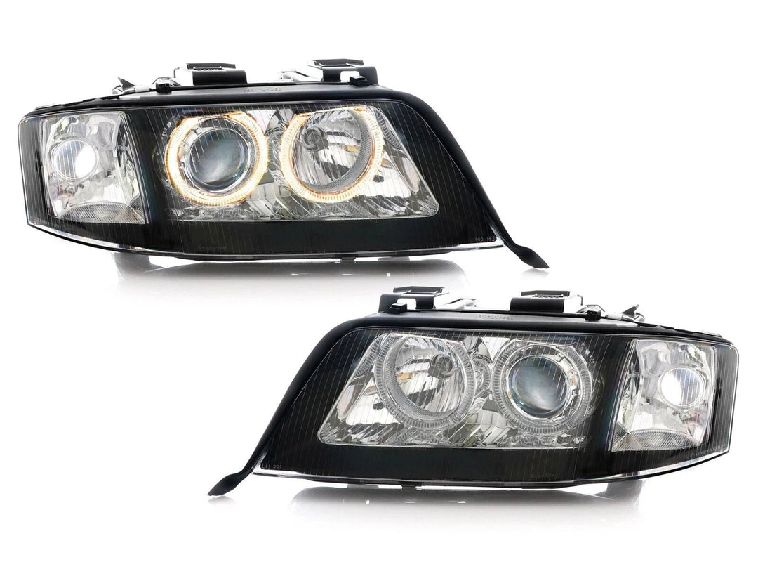 1998 - 2001 Audi A6 C5 NonV8 Models Xenon D2S Model Angel Eye Halo Projector Headlight