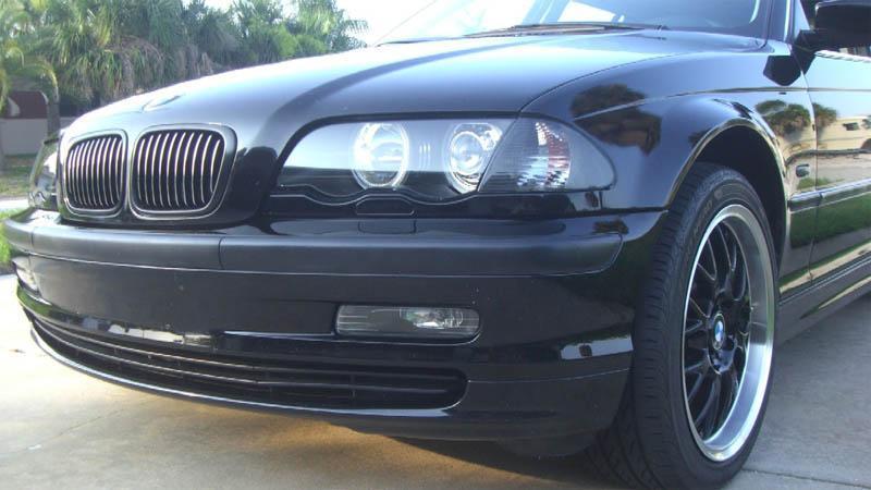 1992 - 2001 BMW 3 Series E46 4D Sedan / 5D Wagon Angel Eye Projector Headlight with Optional UHP LED Halo Rings For Factory Halogen Models