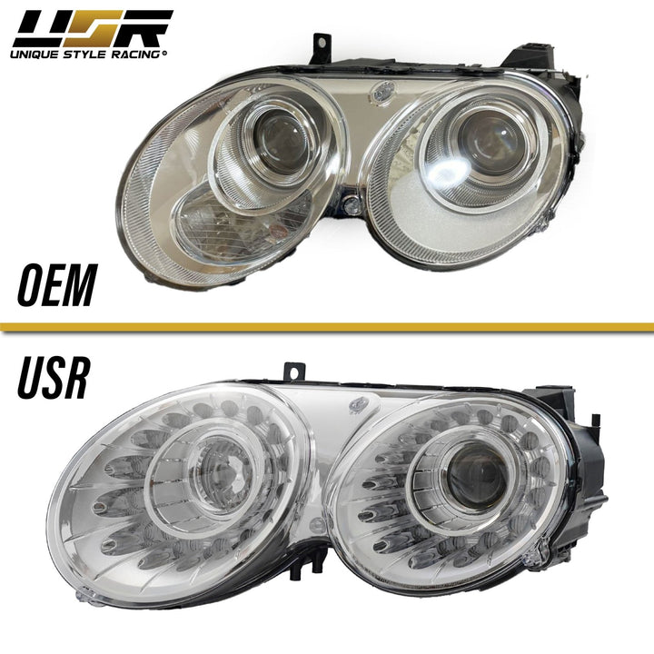 2004 - 2010 Bentley Continental / Flying Spur OEM Facelift Style LED BiXenon Projector Headlight
#housing-color_chrome-housing