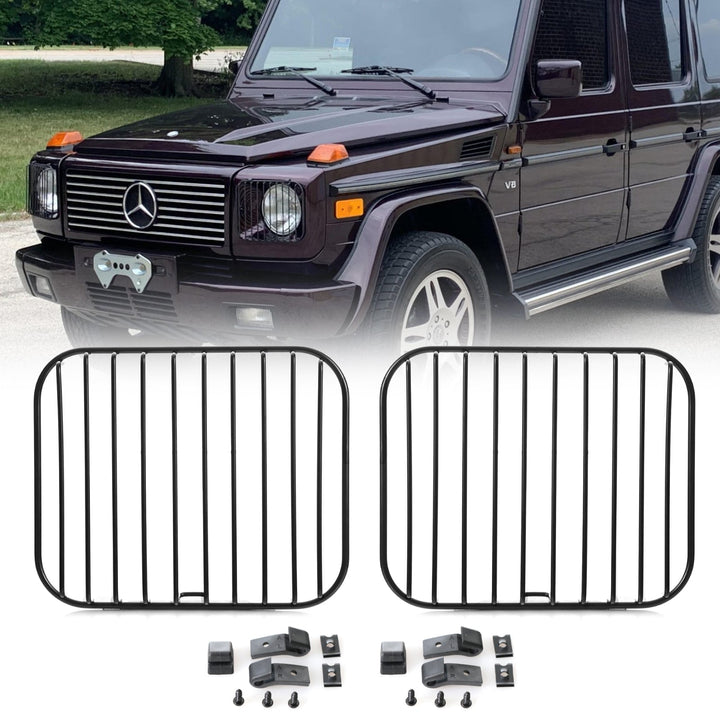 2002 - 2006 Mercedes Benz G Class Wagon W463 Safari Style Stone Guard Grills