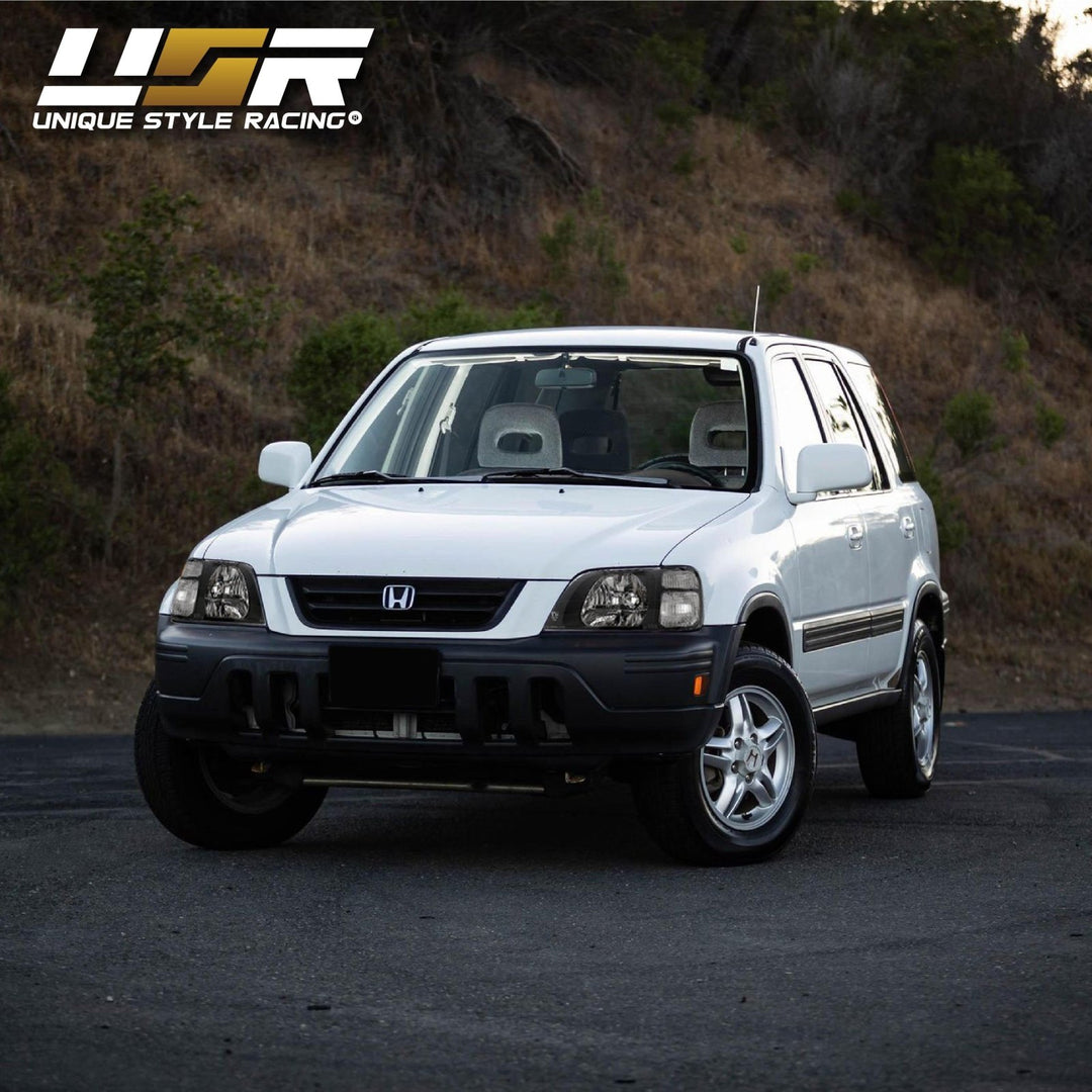 1997 - 2001 Honda CRV CRV JDM Style Black Housing Clear Corner Headlights
