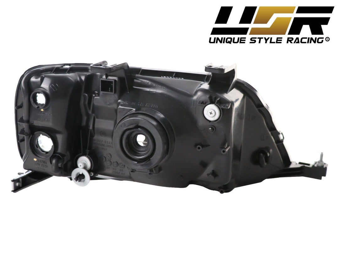1997 - 2001 Honda CRV CRV JDM Style Black Housing Clear Corner Headlights