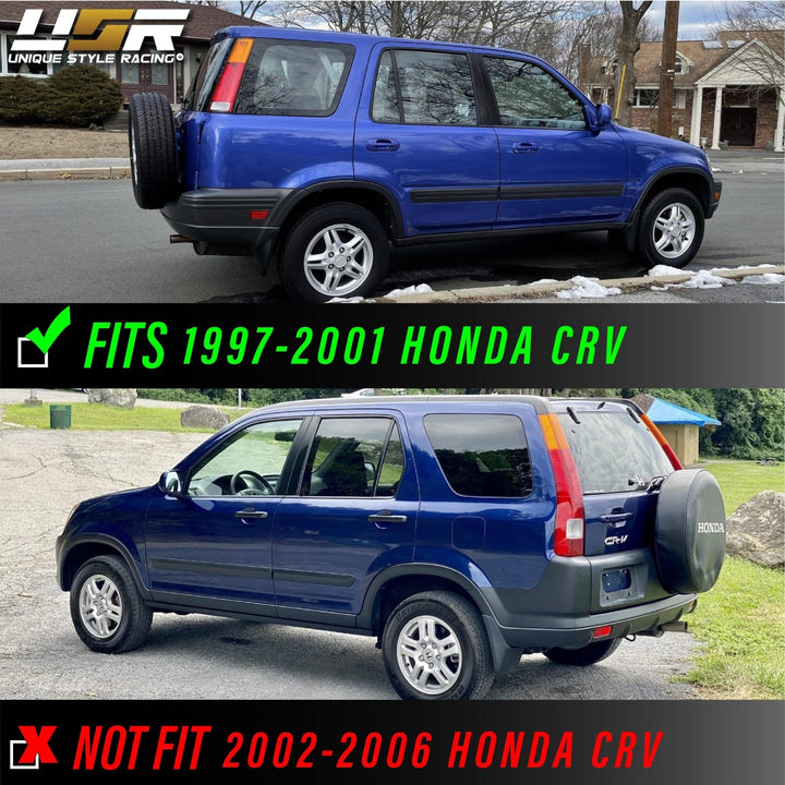 1997 - 2001 Honda CRV CRV JDM Style Black Housing Clear Corner Headlights