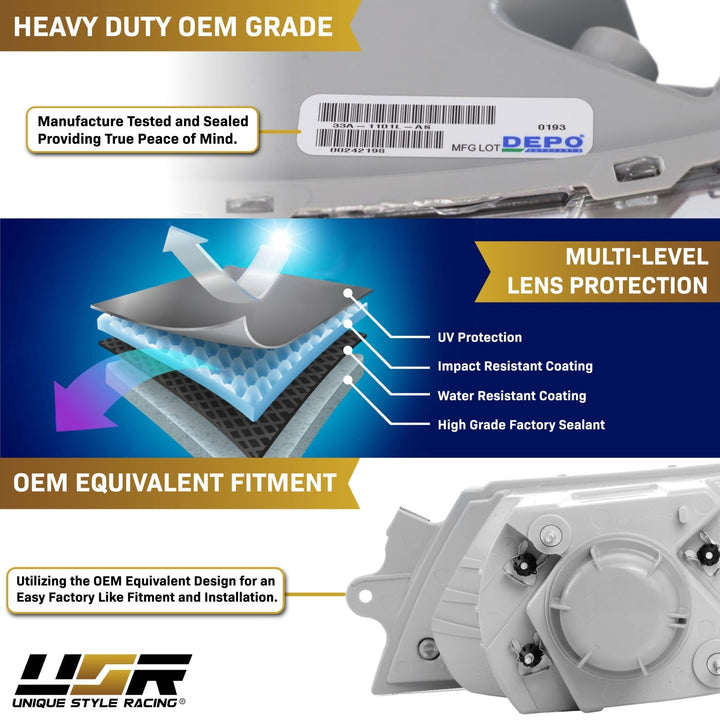 2002 - 2019 International Truck OE Style Replacement Headlights