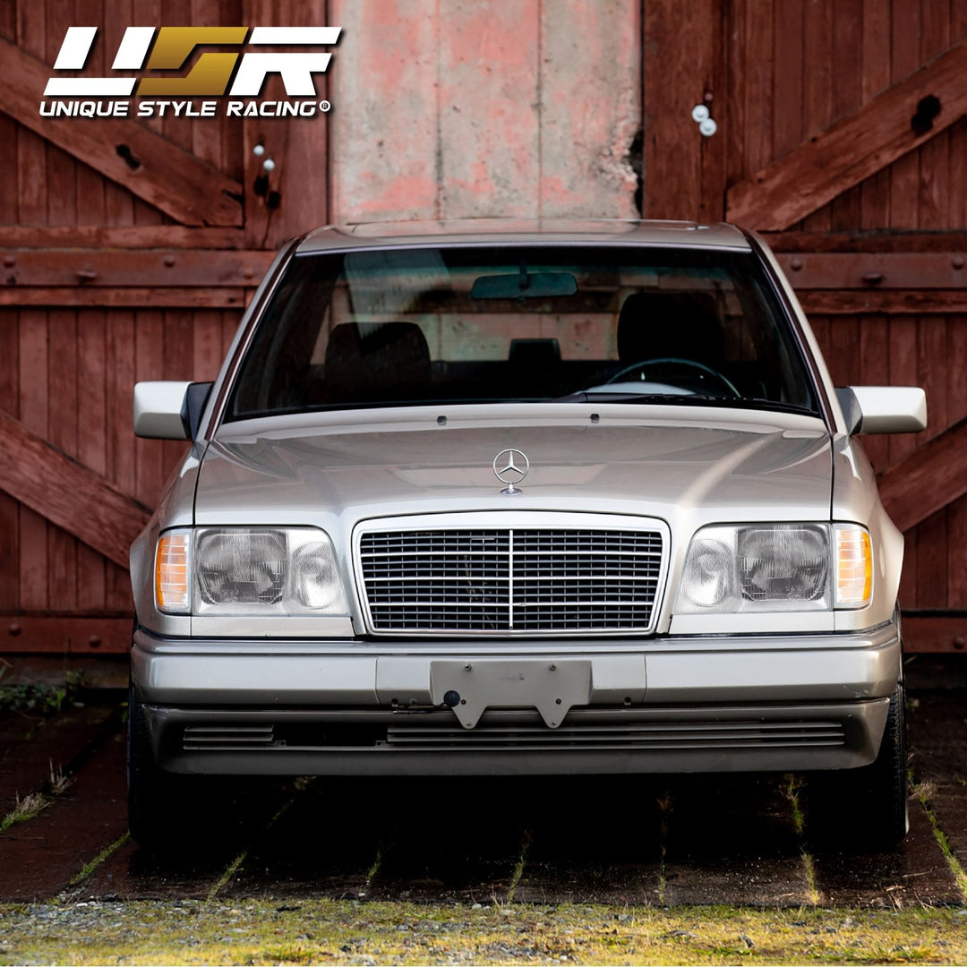 1994 - 1995 Mercedes Benz E Class W124 EURO GLASS Lens Headlight & Fog Light w/ Optional Corner Light