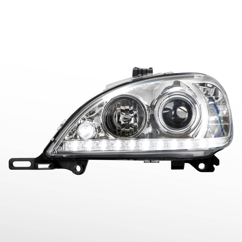 2002 - 2005 Mercedes M Class W163 White LED Strip Projector Headlight