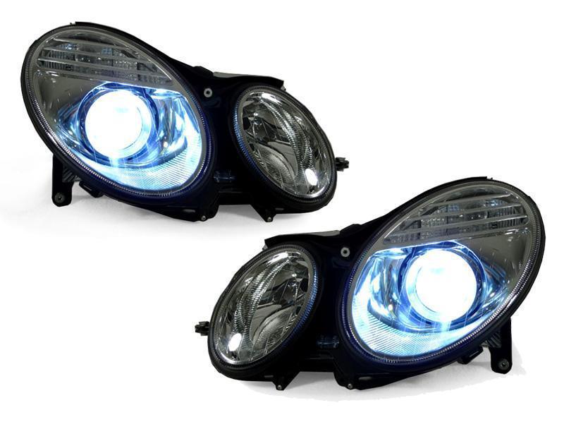 2003 - 2006 Mercedes Benz E Class W211 Facelift Style Projector Headlight For Stock BiXenon Model Without AFS