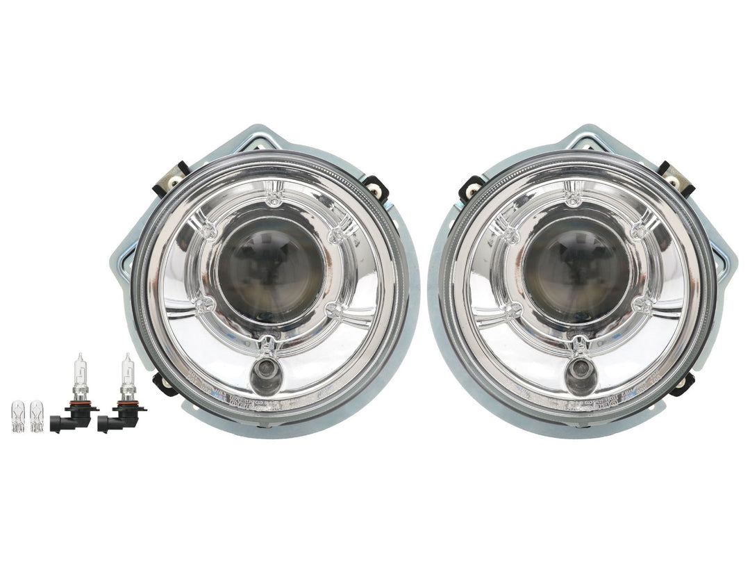 2002-2006 Mercedes Benz G Class Wagon W463 FACELIFT Style GLASS Lens Projector Headlight With Optional Xenon HID
#housing-color_chrome-housing