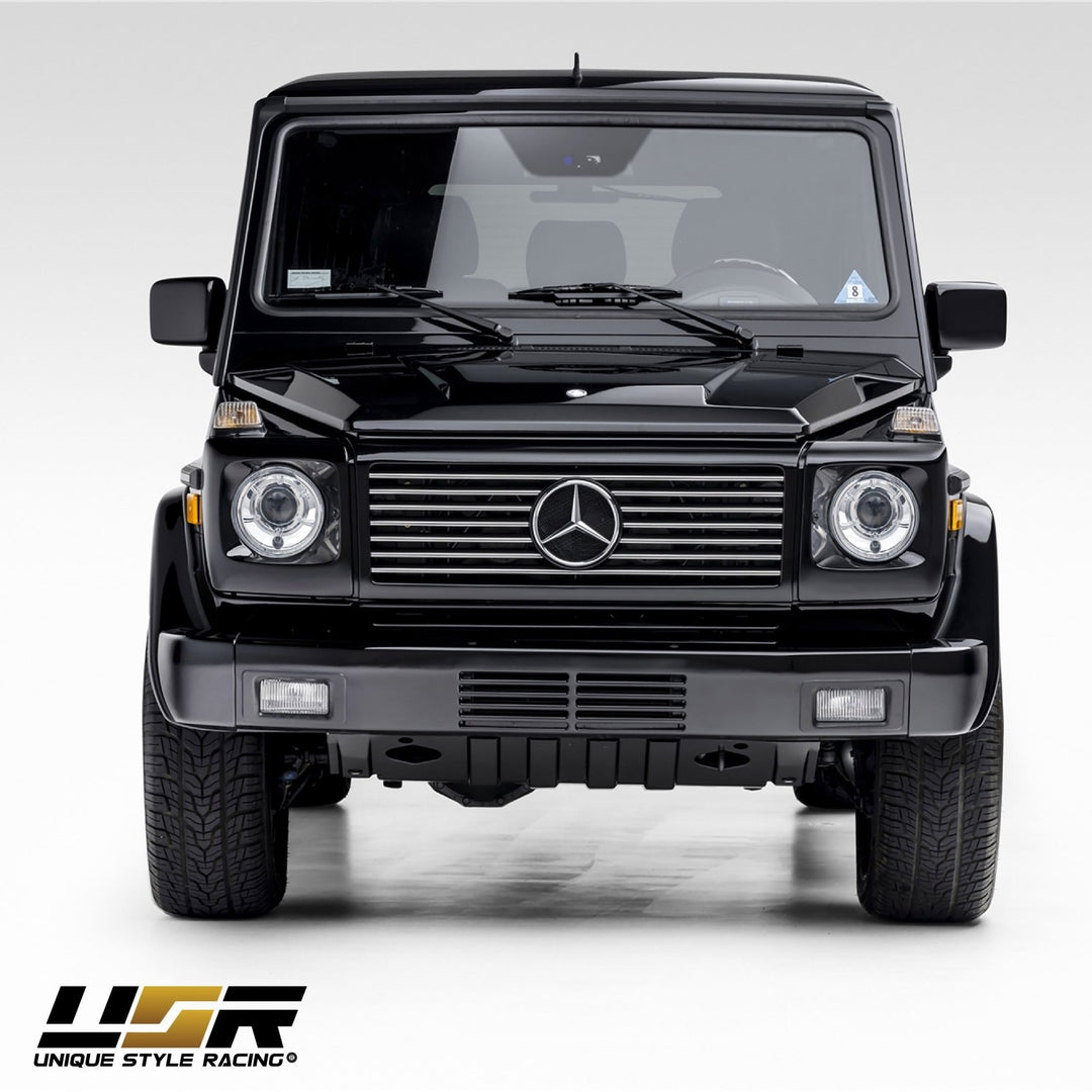 2002-2006 Mercedes Benz G Class Wagon W463 FACELIFT Style GLASS Lens Projector Headlight With Optional Xenon HID
#housing-color_chrome-housing