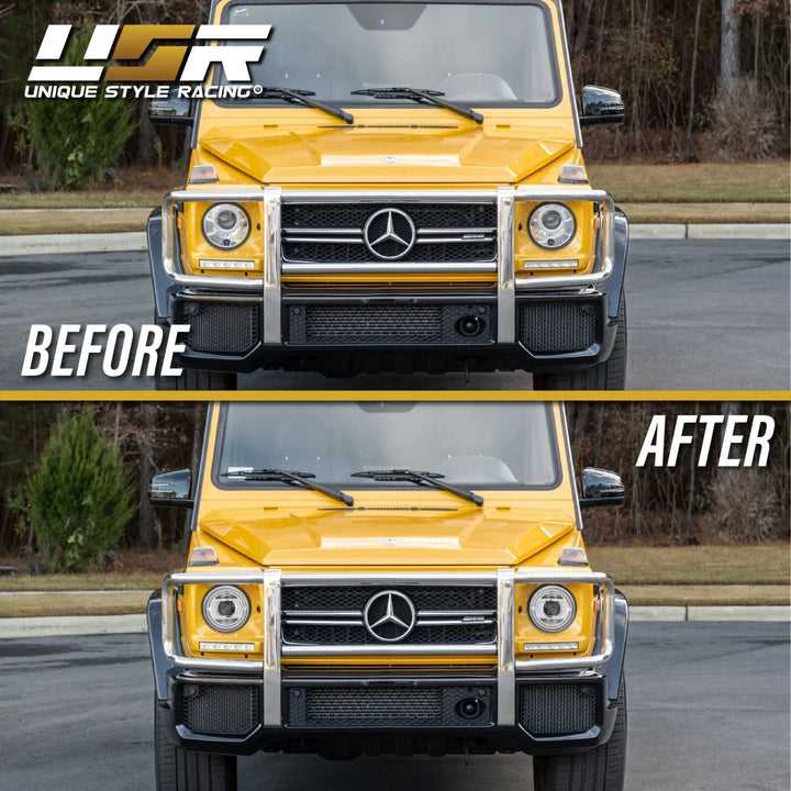 2007 - 2018 Mercedes W463 G Class Wagon W464 Style Halo LED Ring Xenon Headlights