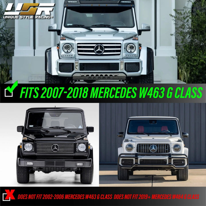 2007 - 2018 Mercedes W463 G Class Wagon W464 Style Halo LED Ring Xenon Headlights