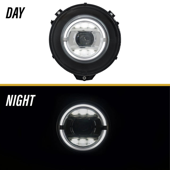 2007 - 2018 Mercedes W463 G Class Wagon W464 Style Halo LED Ring Xenon Headlights