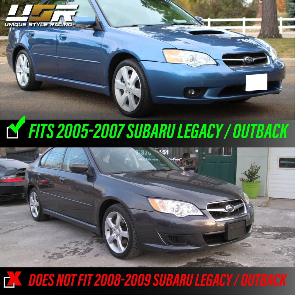2005 - 2007 Subaru Legacy / Outback JDM Black/Clear Projector Headlights