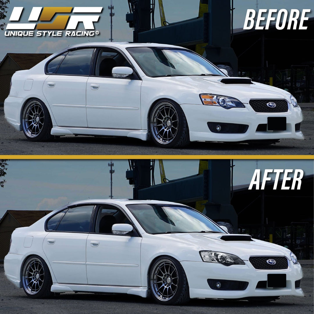 2005 - 2007 Subaru Legacy / Outback JDM Black/Clear Projector Headlights