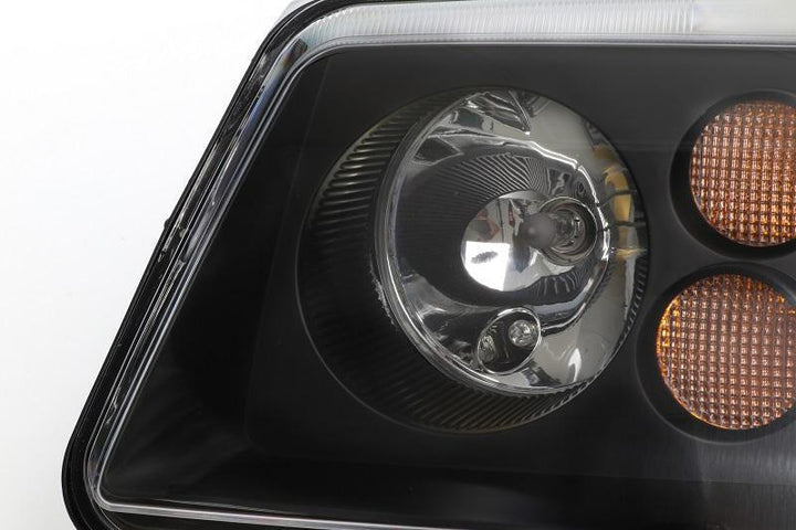 1992 - 2004 VW Jetta 4 IV / Bora Black or Chrome E Code OE Xenon Replica Style Projector Headlights for Halogen Models Only