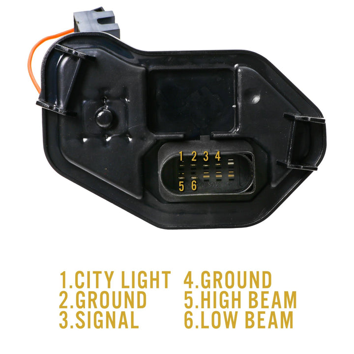 1992 - 2004 VW Jetta 4 IV / Bora Black or Chrome E Code OE Xenon Replica Style Projector Headlights for Halogen Models Only