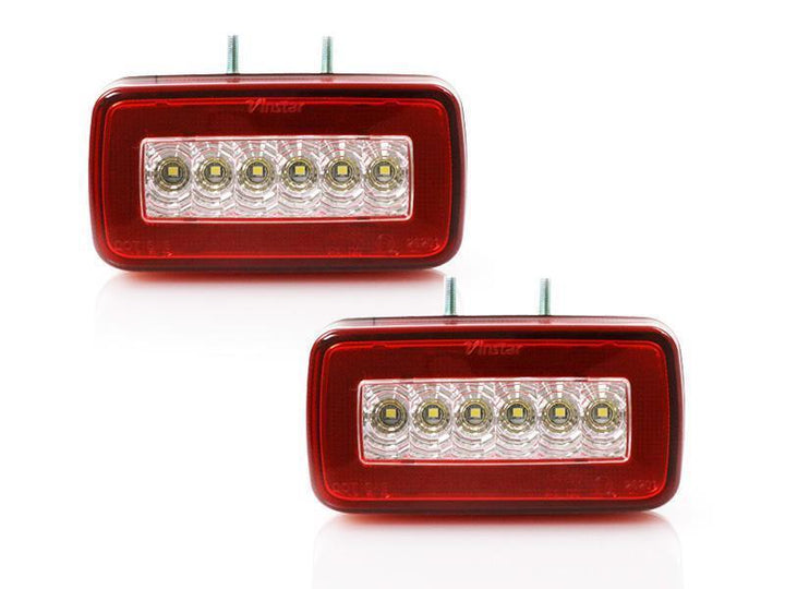 2002 - 2018 Mercedes W463 G Class Wagon USA Red/Clear or Smoke LED Light Bar Rear Bumper Reverse + Fog Lamp