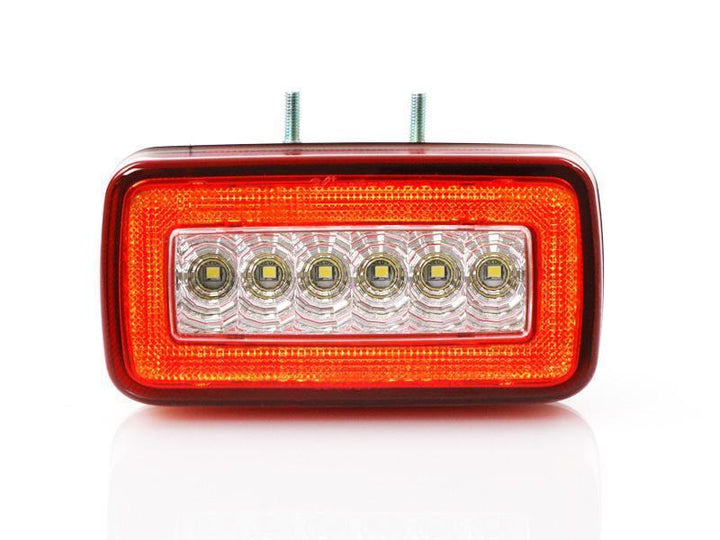 2002 - 2018 Mercedes W463 G Class Wagon USA Red/Clear or Smoke LED Light Bar Rear Bumper Reverse + Fog Lamp