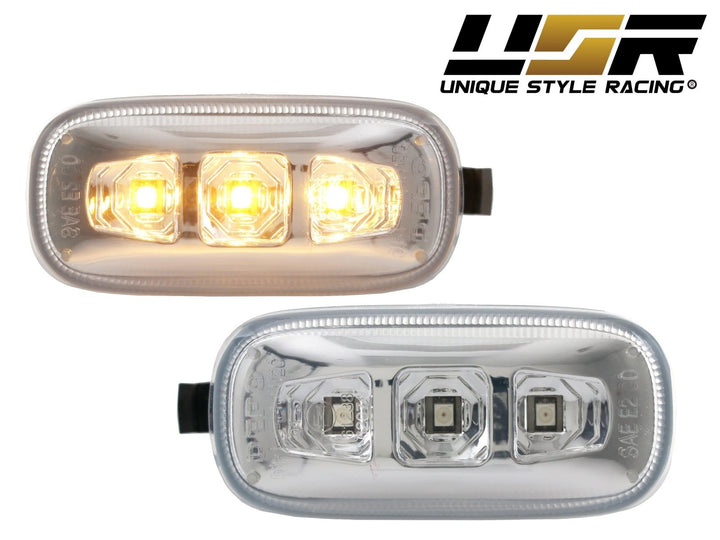 2002 - 2008 Audi A4 S4 B6 B7 / 2006 - 2008 A3 S3 8P / 0211 A6 S6 C5 C6 / 0409 A8 D3 / 0811 TT 8J Crystal Clear or Smoke LED Fender Side Marker Light
