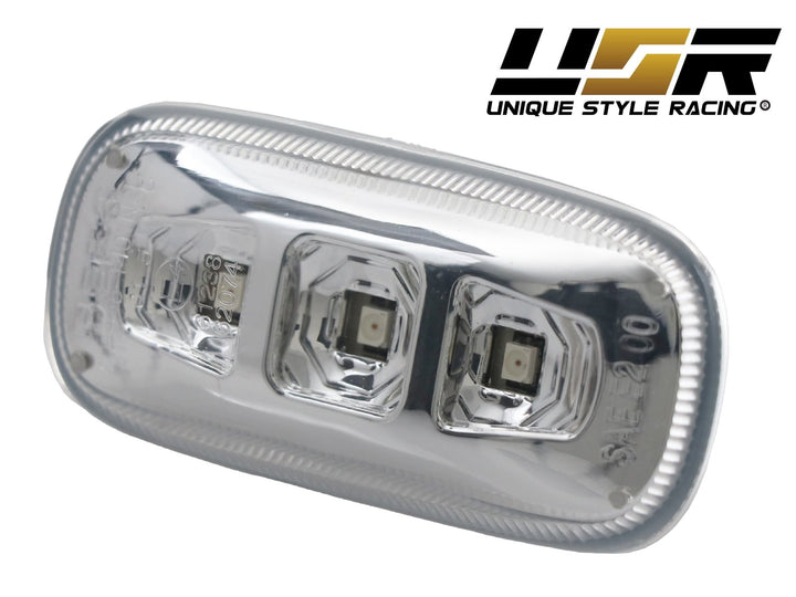 2002 - 2008 Audi A4 S4 B6 B7 / 2006 - 2008 A3 S3 8P / 0211 A6 S6 C5 C6 / 0409 A8 D3 / 0811 TT 8J Crystal Clear or Smoke LED Fender Side Marker Light