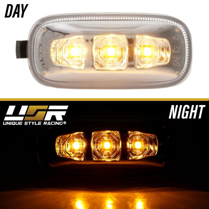 2002 - 2008 Audi A4 S4 B6 B7 / 2006 - 2008 A3 S3 8P / 0211 A6 S6 C5 C6 / 0409 A8 D3 / 0811 TT 8J Crystal Clear or Smoke LED Fender Side Marker Light