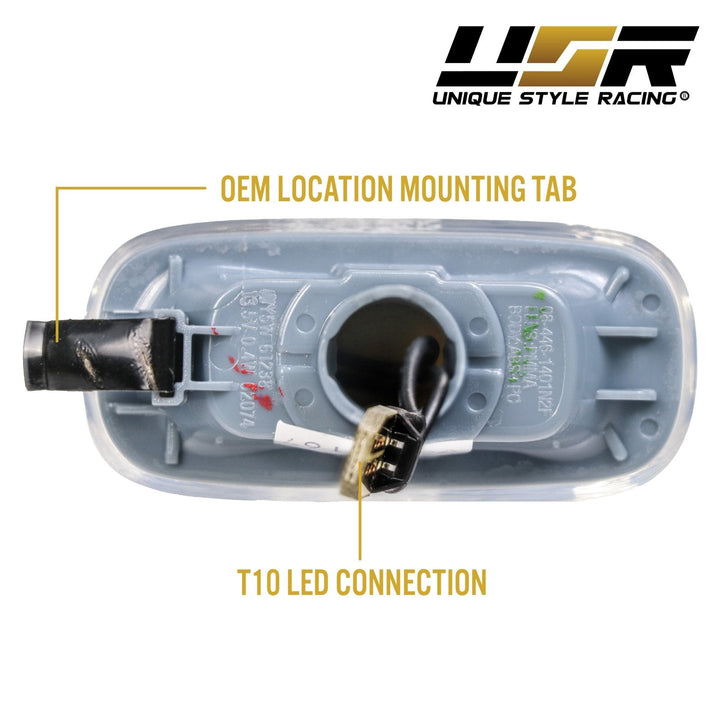 2002 - 2008 Audi A4 S4 B6 B7 / 2006 - 2008 A3 S3 8P / 0211 A6 S6 C5 C6 / 0409 A8 D3 / 0811 TT 8J Crystal Clear or Smoke LED Fender Side Marker Light
