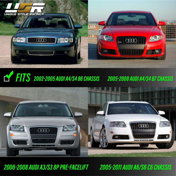 2002 - 2008 Audi A4 S4 B6 B7 / 2006 - 2008 A3 S3 8P / 0211 A6 S6 C5 C6 / 0409 A8 D3 / 0811 TT 8J Crystal Clear or Smoke LED Fender Side Marker Light