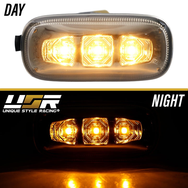 2002 - 2008 Audi A4 S4 B6 B7 / 2006 - 2008 A3 S3 8P / 0211 A6 S6 C5 C6 / 0409 A8 D3 / 0811 TT 8J Crystal Clear or Smoke LED Fender Side Marker Light